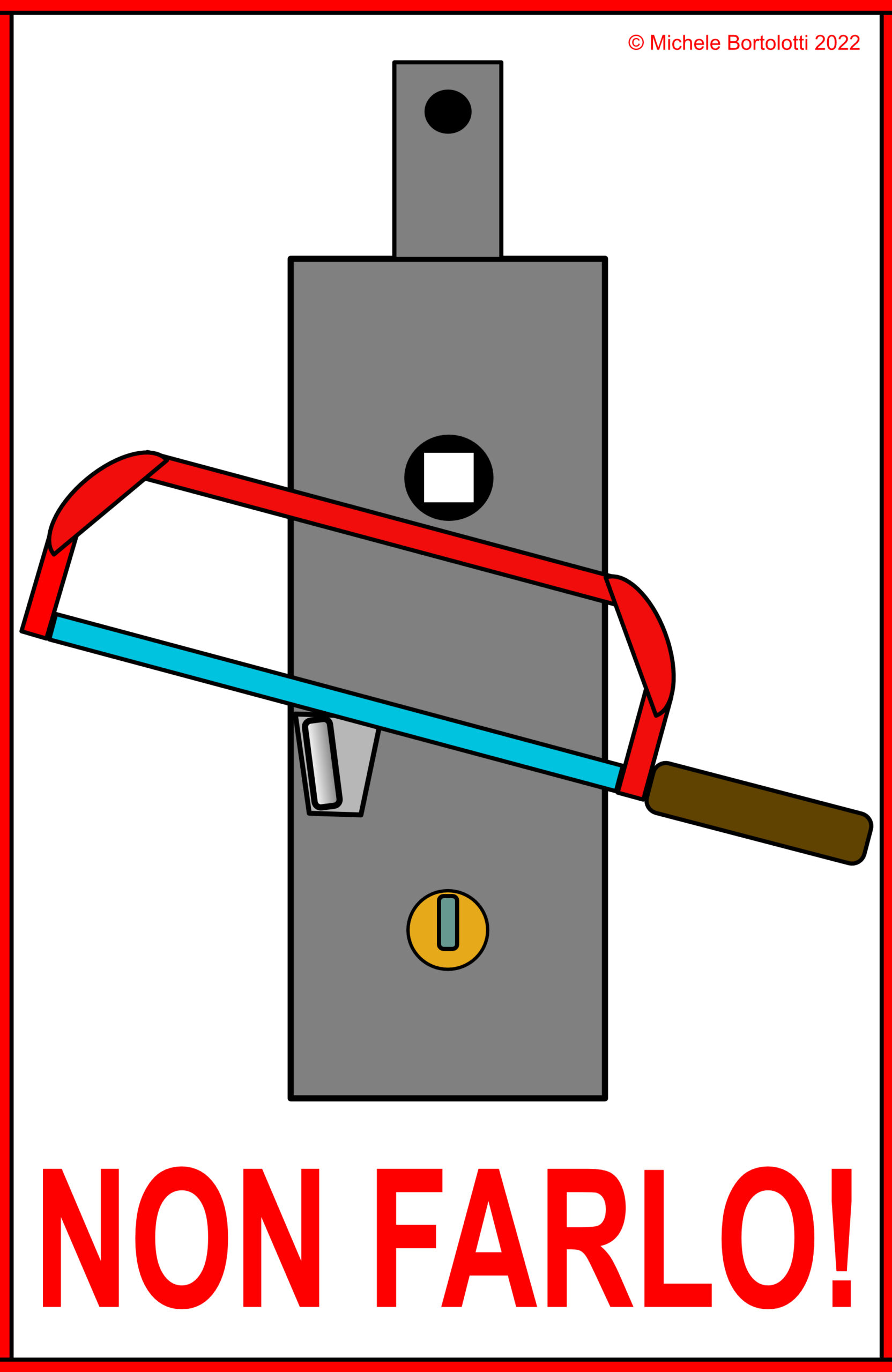 Meccanismo interno serratura garage basculante - Blindax serrature